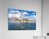 Hebredian Sky expedition cruise ship at anchor in Ushuaia Acrylic Print