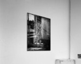 Creeping plants over the empty windows of St Dunstan church Impression acrylique