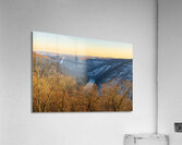 Cheat River Canyon at Coopers Rock on winter afternoon Acrylic Print