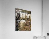 Top down over flooded Valley Falls on a bright spring morning Impression acrylique