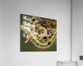 Aerial top down view of Cheat Lake Park near Morgantown Acrylic Print