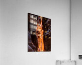 Petra Treasury building facade seen through narrow gorge Acrylic Print