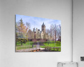 Facade of iconic University Hall at Ohio Wesleyan University Impression acrylique