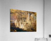 Geologic formations of stalactites and stalagmites in Texas cave Acrylic Print