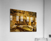Geologic formations of stalactites and stalagmites in Texas cave Acrylic Print