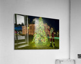 Christmas tree lights spectacular by courthouse in Johnson City Acrylic Print