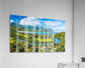 Breathtaking aerial view of Hanalei Bays verdant landscape unde Acrylic Print