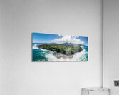 Aerial view of Princeville to Na Pali coast off Sealodge beach Acrylic Print