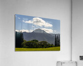 Princevilles stunning golf course with serene lake and mountain Impression acrylique