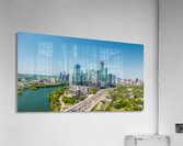 Spring aerial skyline of downtown Austin Texas with iconic cityscape Acrylic Print