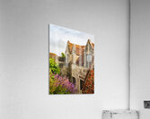 Digital oil painting of Yarmouth Castle building with red tiled  Acrylic Print