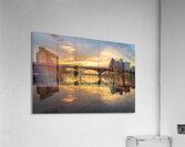 Waiting for Bats - Crowd on Congress Avenue bridge Austin Acrylic Print