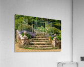 Stone steps into a hedged flower garden on the Isle of Wight Acrylic Print
