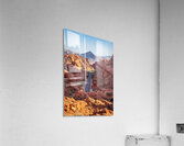 Mouses Tank Road through dramatic aztec sandstone formations in  Acrylic Print