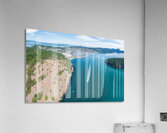 Aerial view of Anacortes on Fidalgo Island in Washington State Impression acrylique