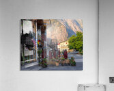 Front street of Leavenworh WA with Alpine German restaurants and Acrylic Print