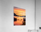 Vibrant sunset over Lake Wenatchee in the Cascade Mountains WA Acrylic Print