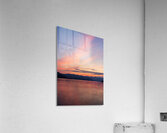 Sunset over Lake Chelan with dramatic sky reflected in long dura Impression acrylique