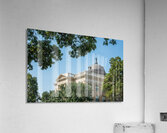 Historic Georgetown Courthouse in the town square in Texas Impression acrylique