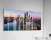 Sunset panorama of Austin Skyline and Rainey district 2026 Acrylic Print