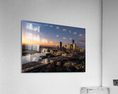 Evening over Austin downtown 2026 in aerial skyline Acrylic Print
