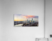 Wide panorama 2026 Austin skyline at sunset Acrylic Print