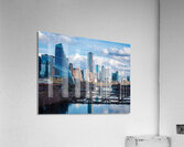 Close Up of Austin Skyline with the Sail Building and River Brid Acrylic Print
