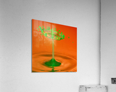 Water droplet collision crown Acrylic Print