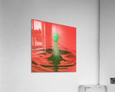 Water droplet collision - coating Acrylic Print