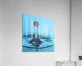 Water droplet collision - soldier Acrylic Print