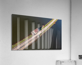 Aerial view of the lake and trail at Cheat Lake Park Acrylic Print