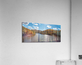 Panorama of the Cheat river entering the lake Acrylic Print