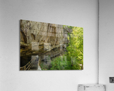 Boardwalk in Audra State Park near Buckhannon in West Virginia Impression acrylique