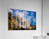 View of the fluted rocks of the Na Pali coastline Impression acrylique