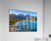 Aerial drone shot of Hanalei bay Acrylic Print