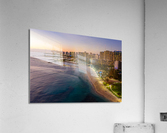 Aerial view of Waikiki beach at sunset Acrylic Print