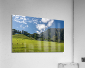 Large cross on top of the chapel in the Valley of the Temples Impression acrylique