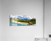 Makua beach and valley on west coast of Oahu Acrylic Print