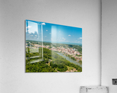 Aerial panorama image of the downtown and university in Morgantown Acrylic Print