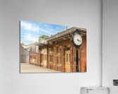 Restored Union Railway station building in Morgantown Impression acrylique