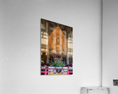 Statue of Buddha in the Byodo In buddhist temple on Oahu, Hawaii Impression acrylique