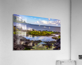 Long exposure image of the pool known as Queens Bath of Kauai Impression acrylique