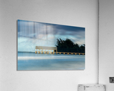 Dawn and sunrise at  Hanalei Bay on Kauai Hawaii Impression acrylique