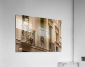 Statue on balcony in Plaka in Athens Acrylic Print