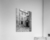 Narrow streets in Kotor in black and white Impression acrylique