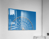 White ferris wheel on Steel Pier in Atlantic City Impression acrylique