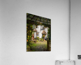Thatched pub garden in Lustleigh in Devon Acrylic Print