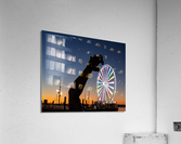Ferris wheel and The Awakening sculpture Acrylic Print
