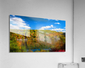 Painting of fall colors on Cheat Lake Morgantown Acrylic Print