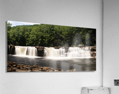 Three distinct waterfalls at High Falls of Cheat Acrylic Print